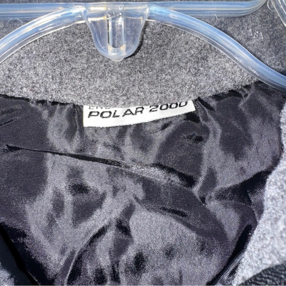 Stylish Women's Padded Gray Zip-Up Fleece Vest size S - Picture 4 of 6